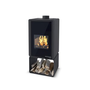 Krbová kamna FLAMINGO DELUXE PENTAI, černá FLHSF42-020