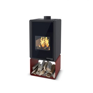 Krbová kamna FLAMINGO DELUXE PENTAI, červená FLHSF42-021