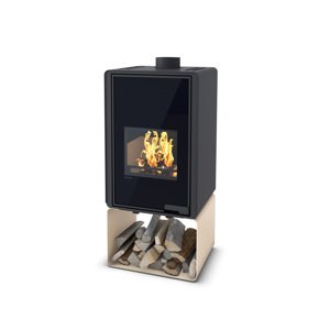 Krbová kamna FLAMINGO DELUXE PENTAI, krémová FLHSF42-023