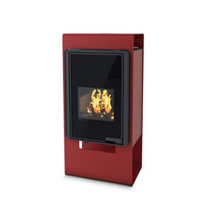 Krbová kamna FLAMINGO DELUXE SINGA, červená FLHSF42-039