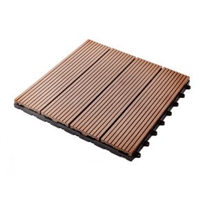 Guttadeck, terasová dlaždice WPC, 300 x 300 mm, dub hnědý GU100001400