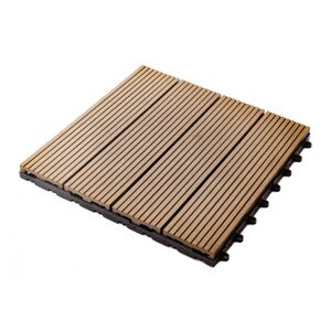 Guttadeck, terasová dlaždice WPC, 300 x 300 mm, světlé dřevo GU100001401