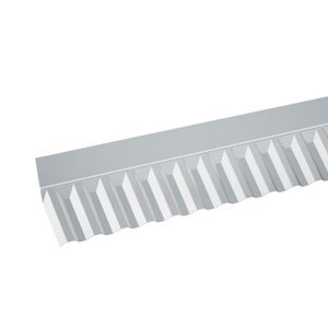 Gutta Napojení na čelní stěnu, trapéz 76 x 18, 1045 x 150 x 50 mm, akryl, čirá