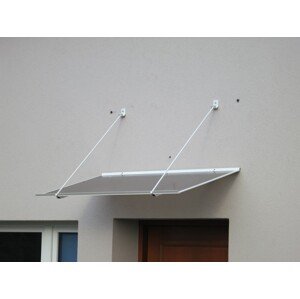 Vchodová stříška SP1 Ekonom 120 x 70 cm bílá / bronz GU4000200