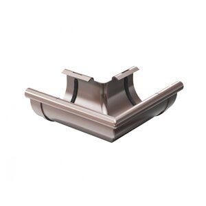 Plastový roh žlabu Gutta Aqua (vnější) 125 mm, hnědá