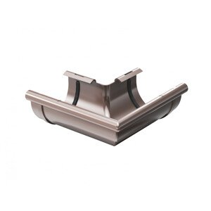 Plastový roh žlabu Gutta Aqua (vnější) 150 mm, hnědá