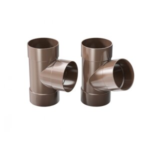 Plastové napojení do svodu Gutta Aqua 110 mm, hnědá