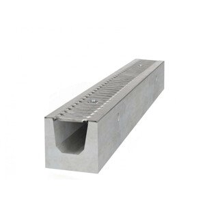 Gutta Betonový žlab A15 s pozinkovanou mříží, d. 1000 x š. 130 x v. 120 mm