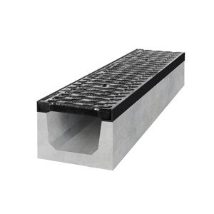Gutta Betonový žlab D400 s litinovou mříží, d. 1000 x š. 200 x v. 200 mm