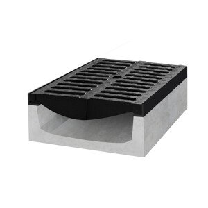 Gutta Betonový žlab D400 s litinovou mříží, d. 500 x š. 500 x v. 200 mm