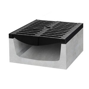 Gutta Betonový žlab D400 s litinovou mříží, d. 500 x š. 400 x v. 400 mm