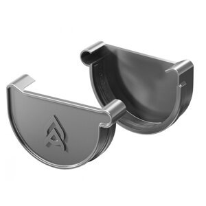 Plastové čelo žlabu Gutta Aqua 125 mm, antracit, levé