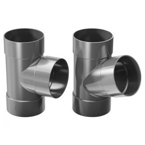 Plastové napojení do svodu Gutta Aqua 110 mm, antracit