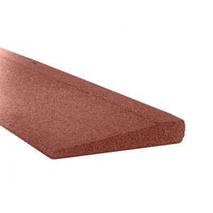 Gumový obrubník nájezdový GUTTA 100 x 25 x 4 cm, červená