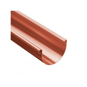 Plastový okapový žlab Gutta Aqua 125 x 3000 mm, cihlově červená
