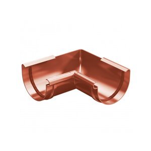 Plastový roh žlabu Gutta Aqua (vnitřní) 125 mm, cihlově červená