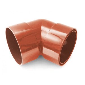 Plastové okapové koleno - spojovací Gutta Aqua 90 mm, cihlově červená