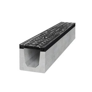 Gutta Betonový žlab D400 s litinovou mříží, d. 1000 x š. 150 x v. 150 mm
