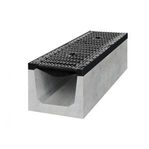 Gutta Betonový žlab D400 s litinovou mříží, d. 1000 x š. 250 x v. 300 mm