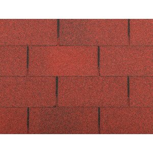 Gutta Asfaltový šindel Guttatec Rectangular červený, 3m2/bal