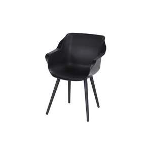 Jídelní židle Sophie Studio s ALU podnoží, plastová,Carbon Black HN21681008