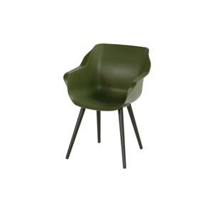Jídelní židle Sophie Studio s ALU podnoží, plastová,Moss Green HN21681831