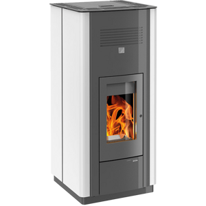 Haas+Sohn Peletová kamna HSP 6 s výměníkem, antracit/bílá vč. WLAN