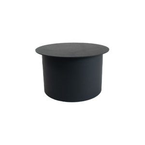 Víčko kouřové 130 mm, silnostěnné 1,5 mm, černé MA654285