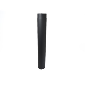 Roura kouřová 145 mm/100 cm, silnostěnné 1,5 mm, černá MA654473