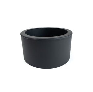 Redukce do komína 160/200 mm (d.80 mm), silnostěnné 1,5 mm, černá MA654637
