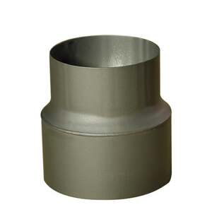 Eurometal Redukce trubková 200/150 mm (d.160 mm), silnostěnná, černá