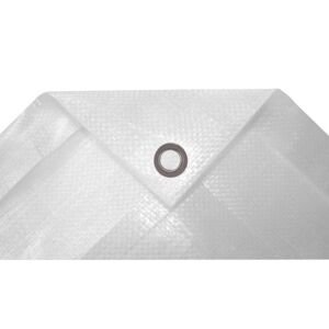 Plachta s oky 5 x 8m TRA/BÍ 140g/m2, kašírovaná MA764060