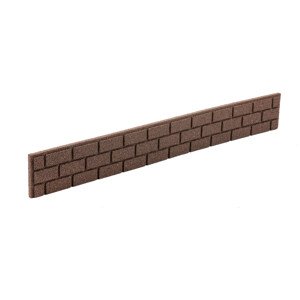 Zahradní palisáda BRICKS 120 x 15 cm, hnědá (se spojkou a hřeby) MHEU5000060