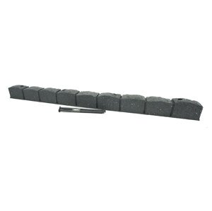 Zahradní obrubník ROMAN STONE šedá 120 cm, gumový (včetně hřebů) MHEU5000078