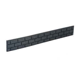 Zahradní palisáda BRICKS 120 x 15 cm, šedá (se spojkou a hřeby) MHEU5000164