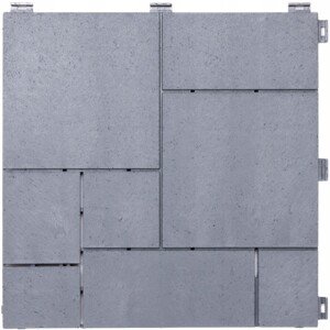 Gumová dlaždice STONE MOSAIC 30 x 30 cm, světle šedá MHEU5100422