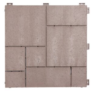 Multy Home Gumová dlaždice STONE MOSAIC 30 x 30 cm, hnědá dub