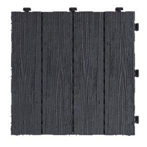 Multy Home Gumová dlaždice ARISTA Wood 30 x 30 cm, antracit