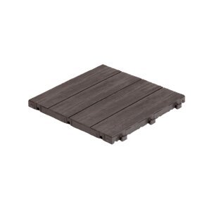 Multy Home Gumová dlaždice ARISTA Wood 30 x 30 cm, hnědá