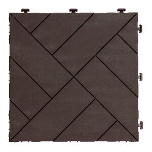 Multy Home Gumová dlaždice ARISTA 30 x 30 cm, hnědá