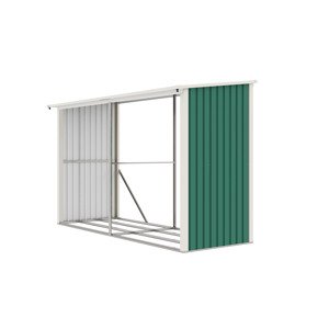 Přístřešek na dřevo G21 WOH 682 - 302 x 119 cm, zelený PE63900503