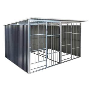 Kotec pro psa G21 KEN 886 - 322 x 275 cm, dvoumístný, šedý PE63900594