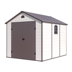 Zahradní domek G21 Boston 670 - 241 x 278 cm, plastový, béžový PE6390073