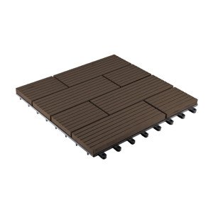 G21 WPC dlaždice SAMOA 30 x 30 cm, Indický teak