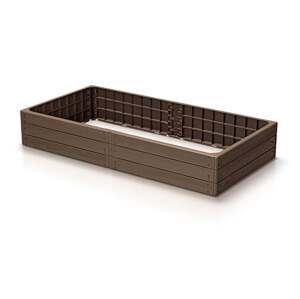 Vyvýšený záhon BASE WOODY, hnědá 149 x 75 x 25 cm