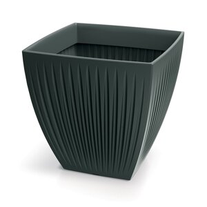 Ethick Květináč LATIA SQUARE MIDL 40 cm, antracit
