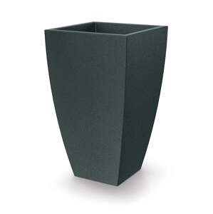 Ethick Květináč MOODA SQUARE 40 cm, černý granit