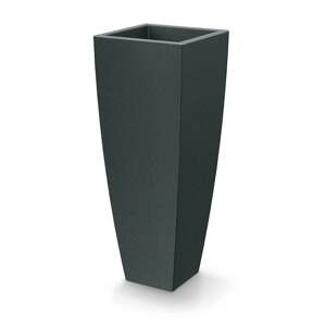 Ethick Květináč MOODA SQUARE HIGH 40 cm, černý granit