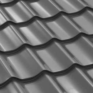 Covernit Plechová střešní krytina Classic Tile 1200 x 1200 mm grafit, cena za 1,44 m2 (1 deska)