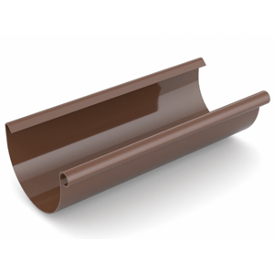 Covernit Plastový okapový žlab PVC 3 m x 100 mm hnědá